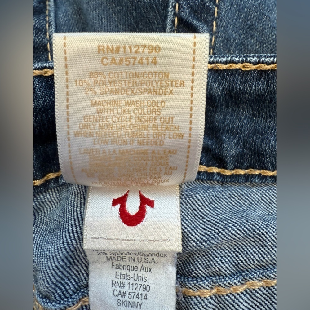 True Religion Skinny Jeans Flap Pocket Size 27 - Picture 4 of 11